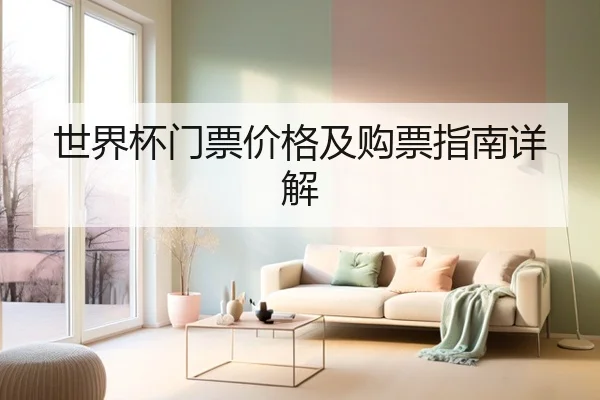 世界杯门票价格及购票指南详解