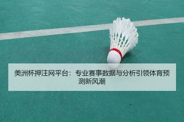 美洲杯押注网平台：专业赛事数据与分析引领体育预测新风潮（PG）